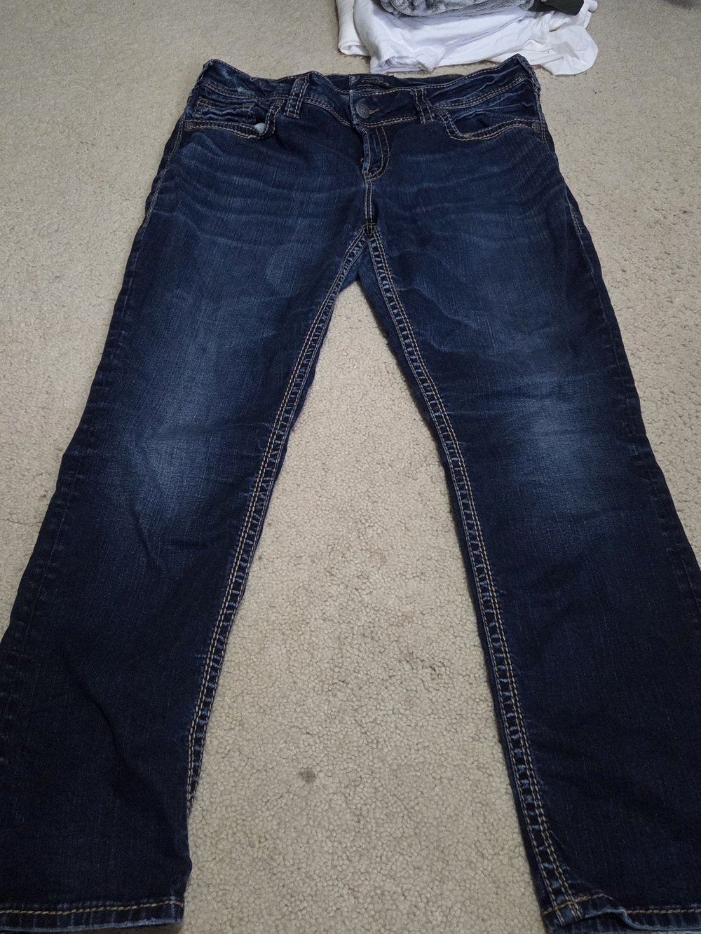 Silver Jeans Co Dark Blue Women's Suki Mid Straight